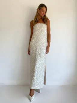 Arley Marsha Maxi Dress In Cream for rent on The Volte - image 1
