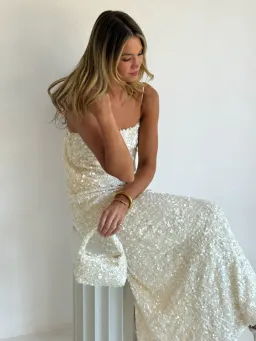 Arley Marsha Maxi Dress In Cream for rent on The Volte - image 2