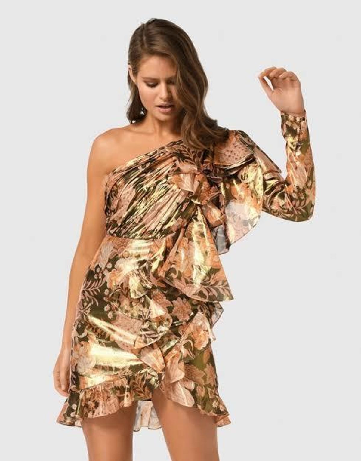 Thurley Chateau midnight sky dress black floral size 8 - Image 3