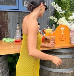 Camilla & Marc Izard Strapless Maxi for rent on The Volte - image 4
