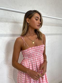 Steele Ayanna Dress Quartz Check Size XS for rent on The Volte - image 4