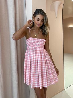 Steele Ayanna Dress Quartz Check Size XS for rent on The Volte - image 2