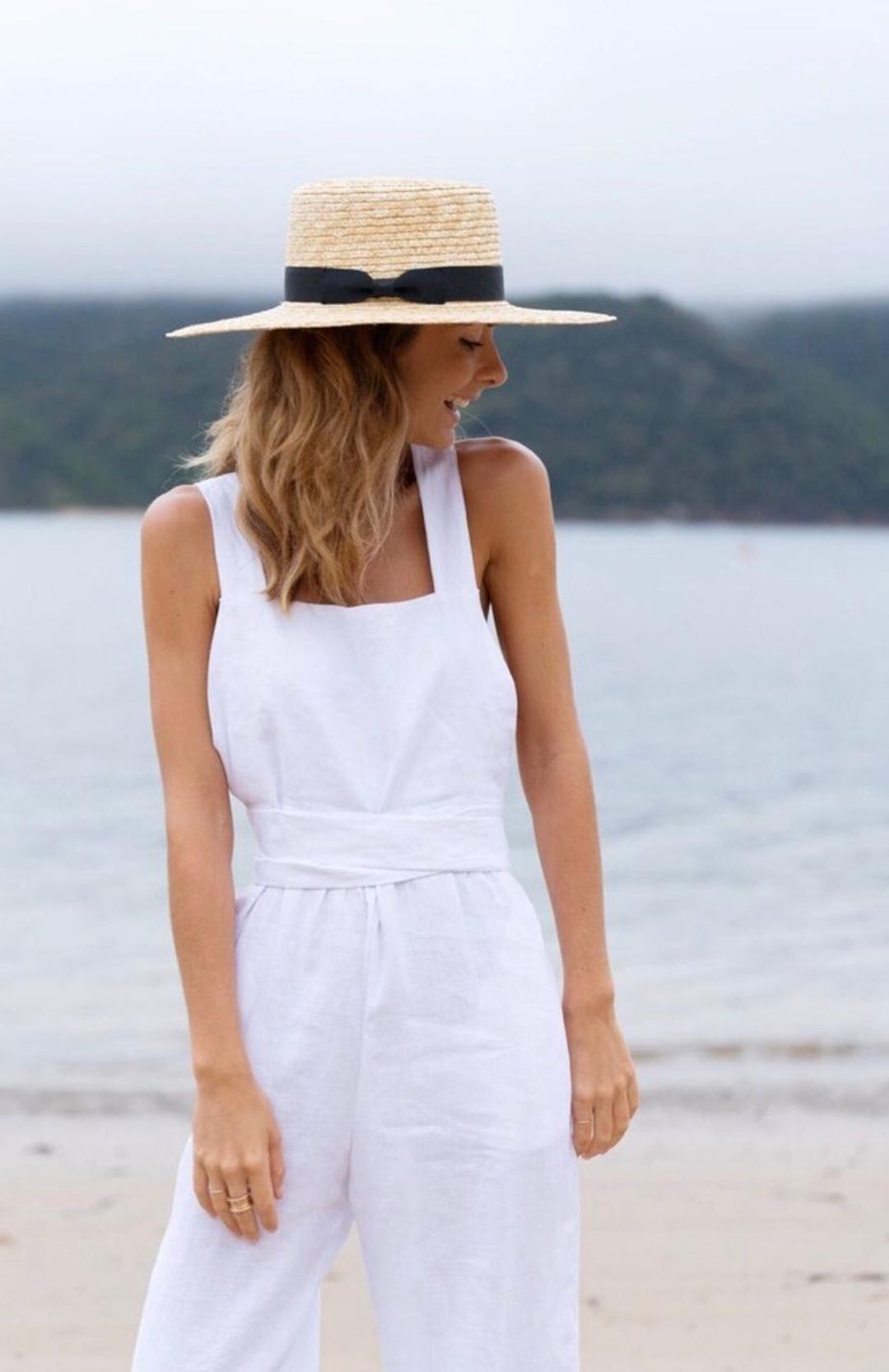 Posse The Isobel Jumpsuit White Size 8/Small for rent on The Volte - main image