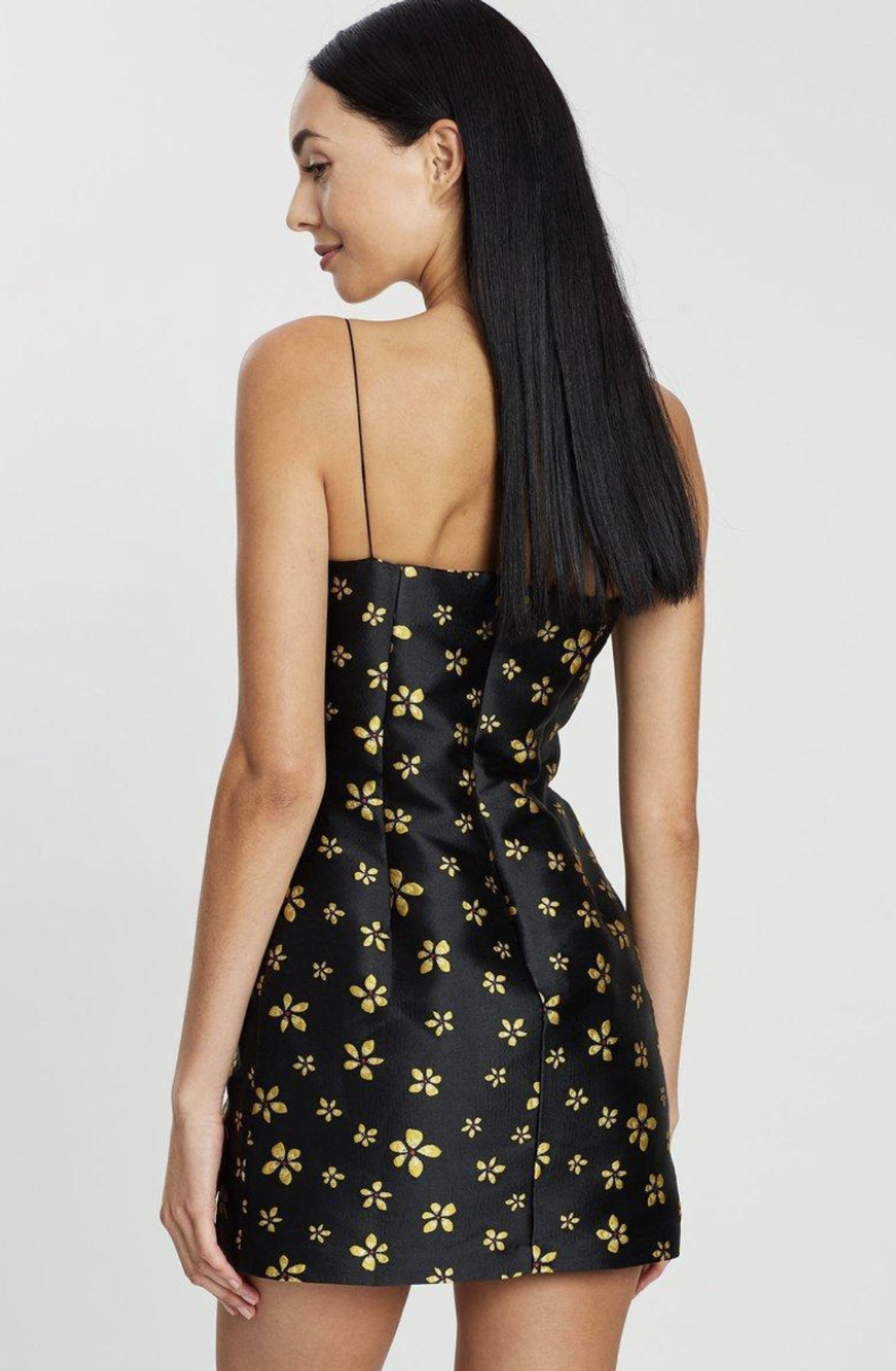 Bec & Bridge L'Avenue Mini Dress Black/Floral Size 6 - Image 2