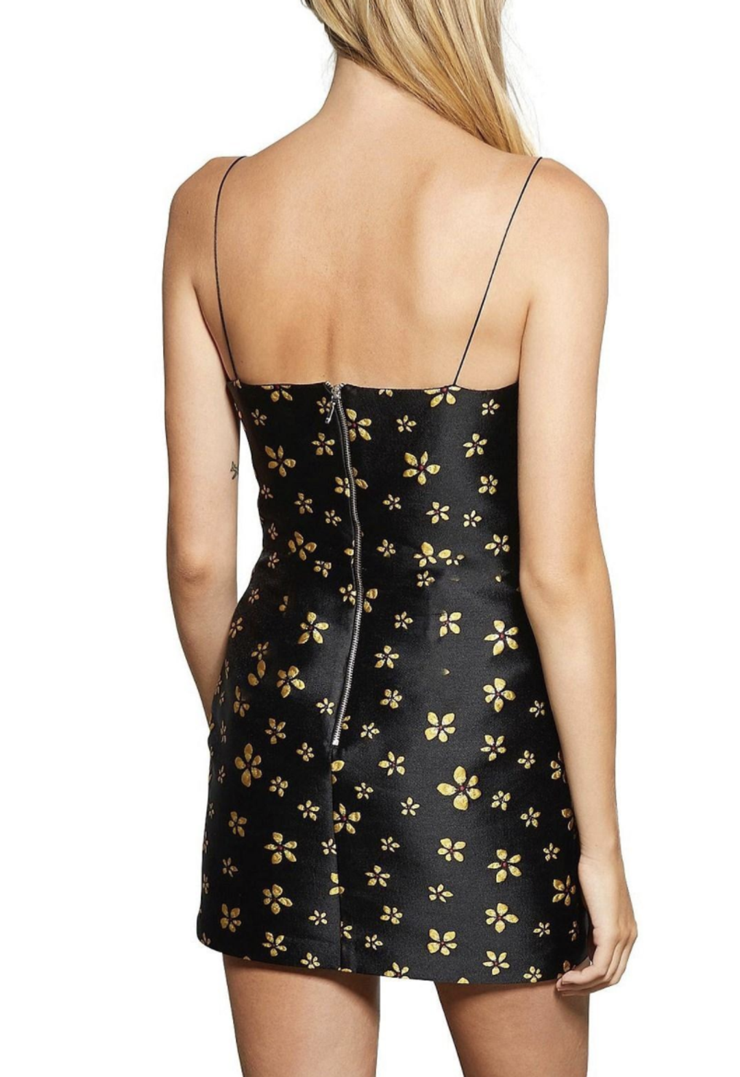 Bec & Bridge L'Avenue Mini Dress Black/Floral Size 6 for rent on The Volte - main image