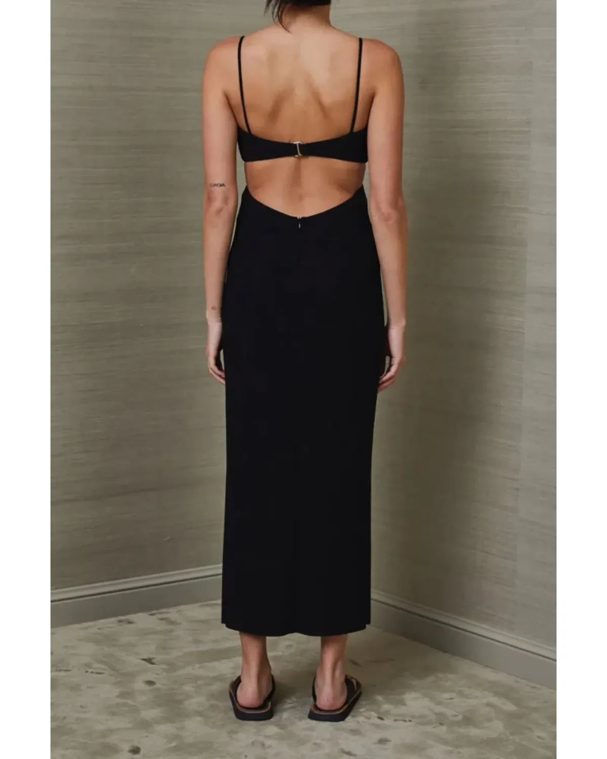 Bec & Bridge Faye Midi Dress Black Size AU 8 - Image 3