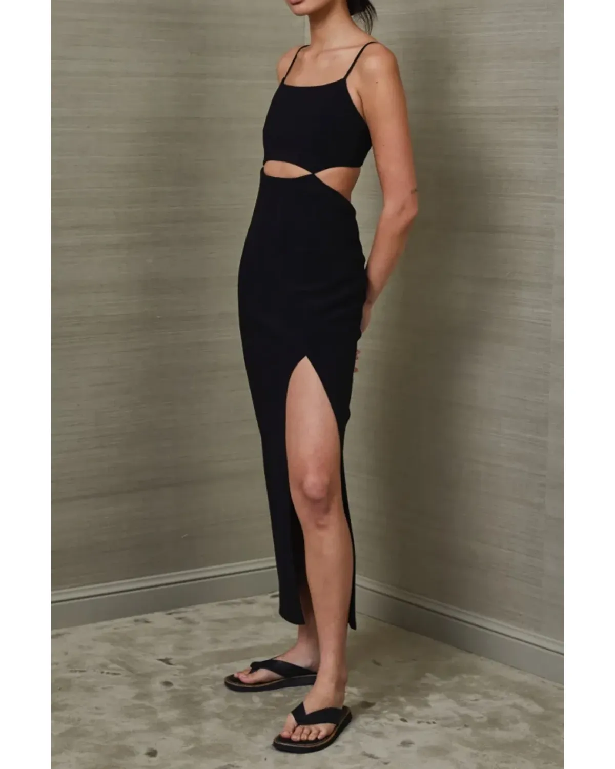 Bec & Bridge Faye Midi Dress Black Size AU 8 - Image 2