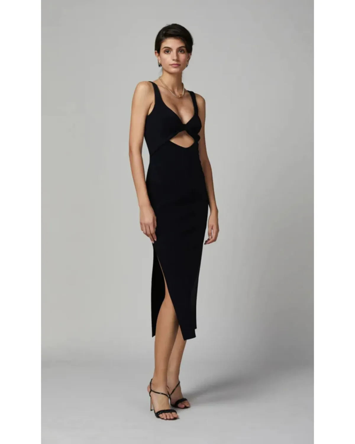 Bec & Bridge Joelle Midi Dress Black Size AU 8 for rent on The Volte - main image