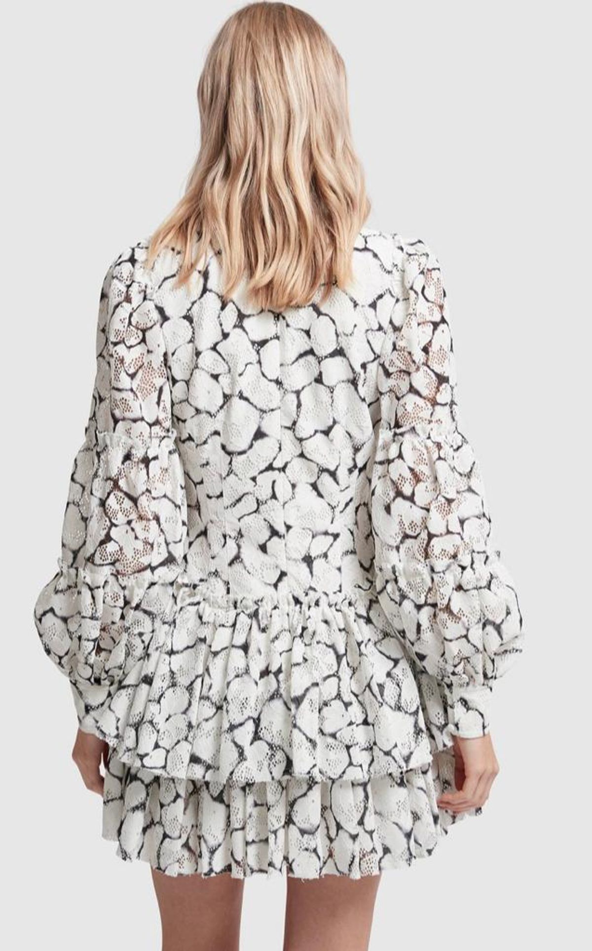 Aje Rebellion Lace Mini Dress Print Size 8 - Image 3