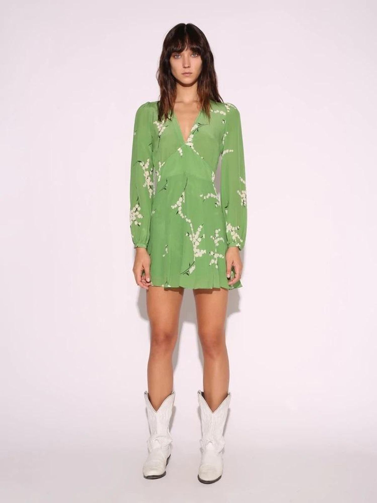 Realisation Par The Kate Dress Summer Loving Green Size 4 - Image 1