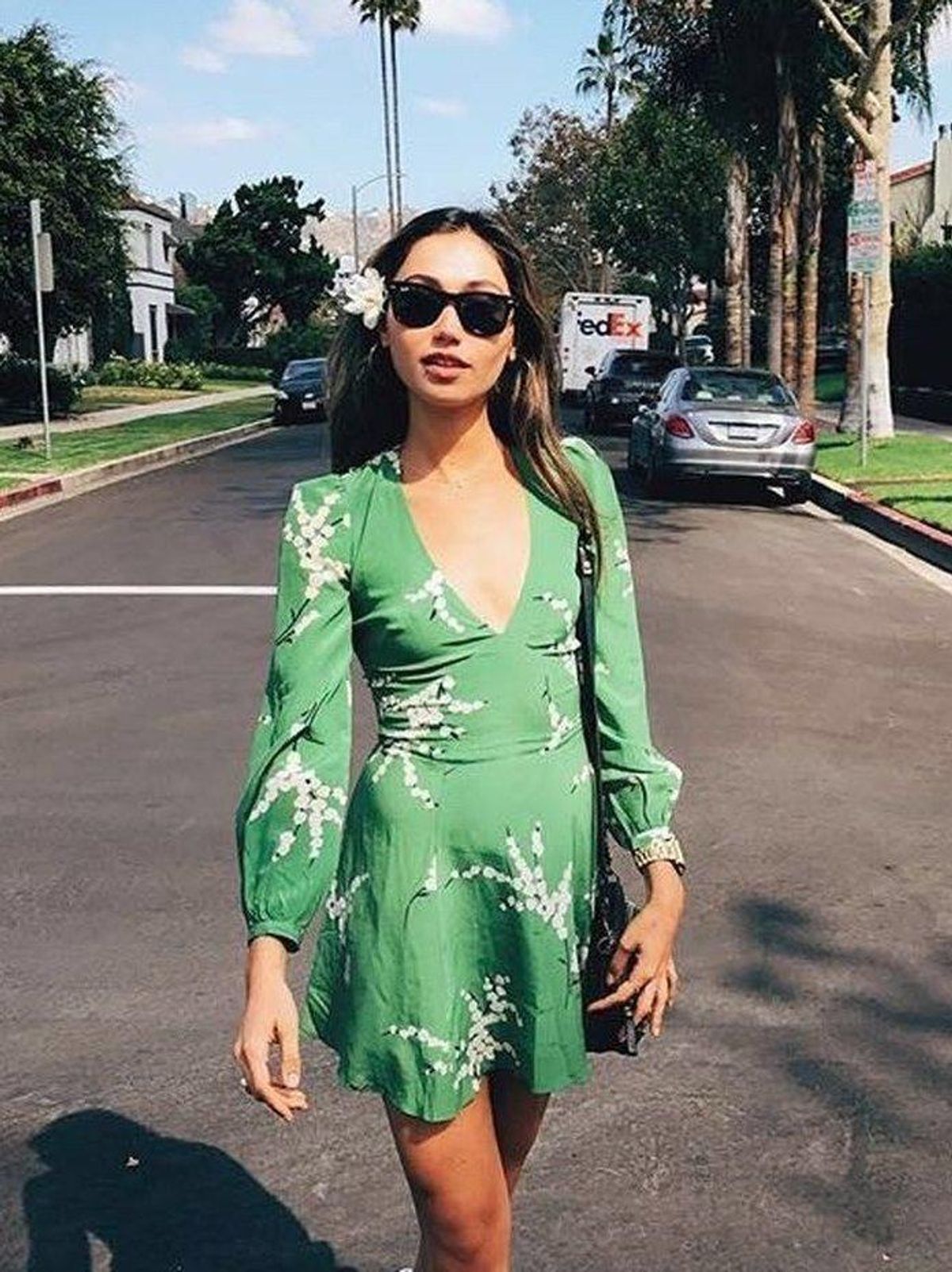Realisation Par The Kate Dress Summer Loving Green Size 4 - Image 3
