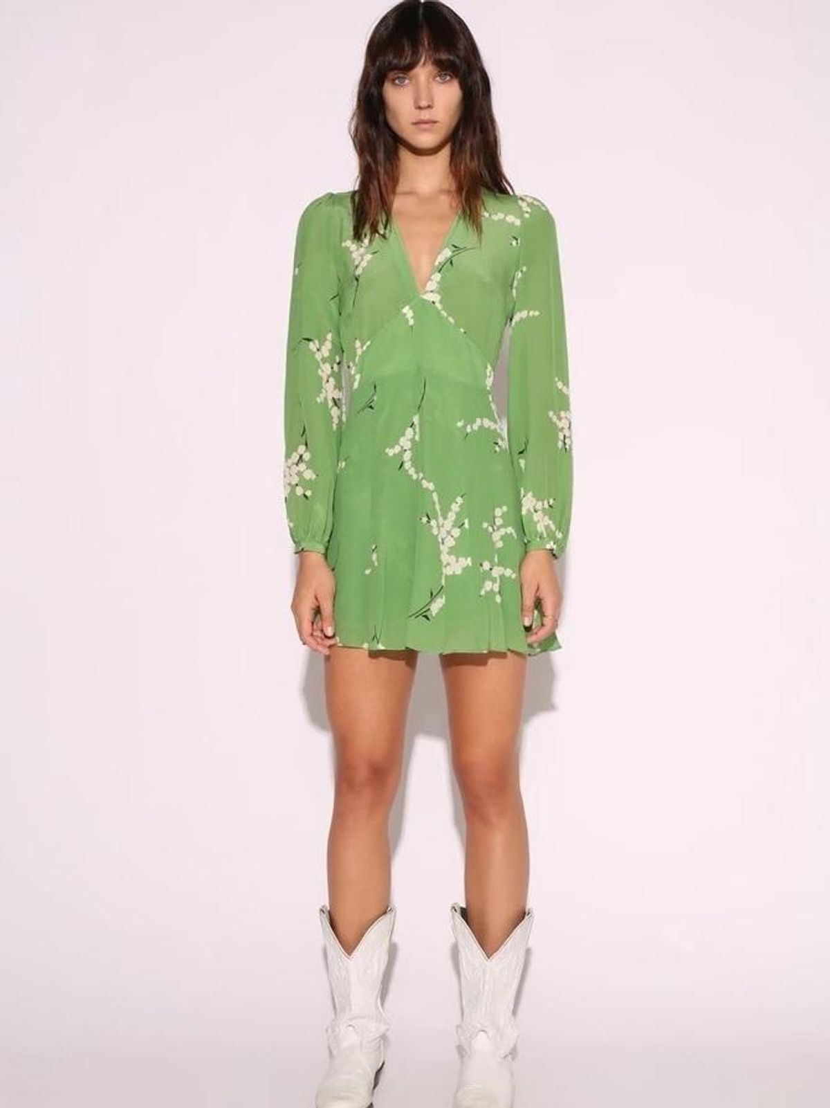 Realisation Par The Kate Dress Summer Loving Green Size 6 - Image 1