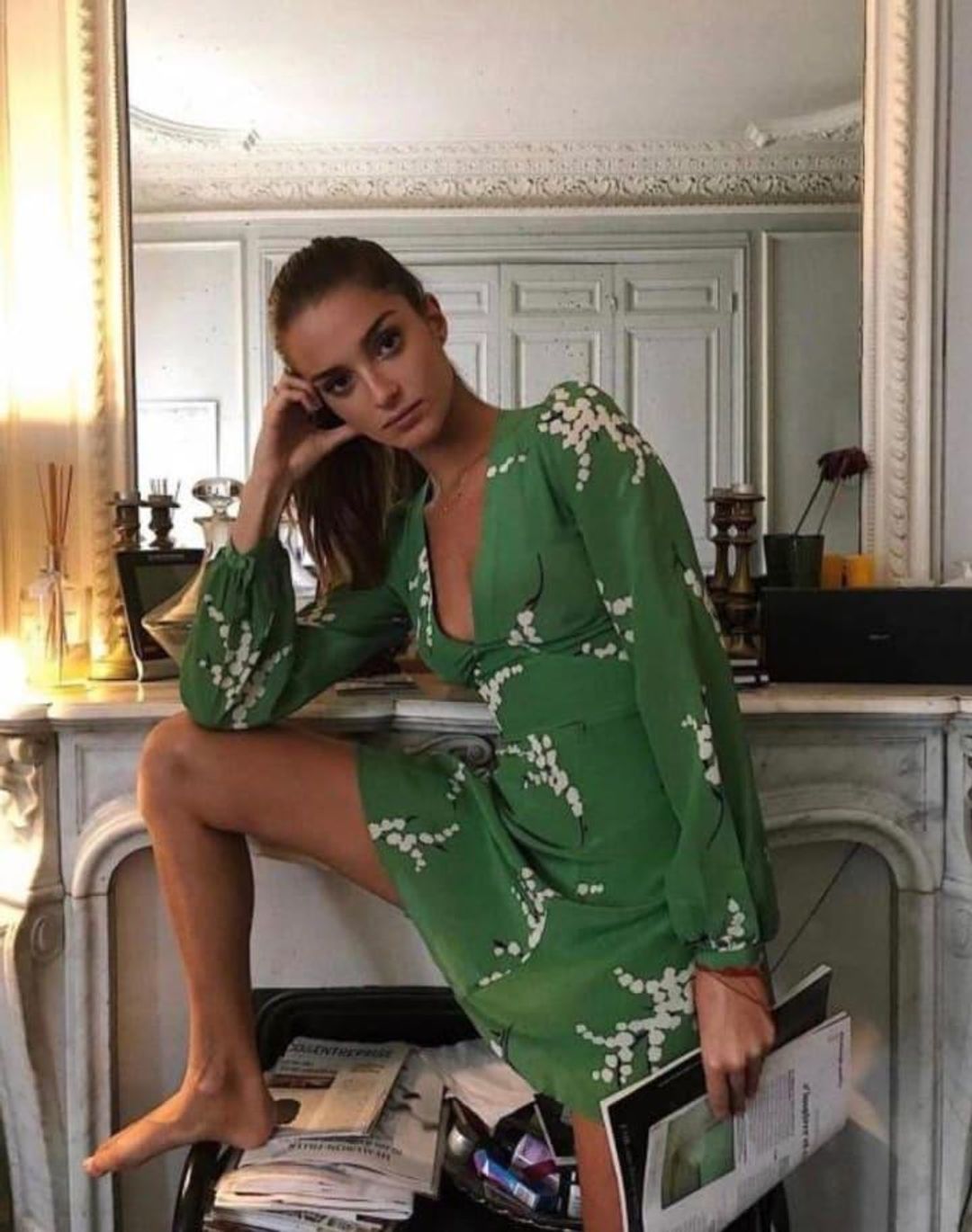Realisation Par The Kate Dress Summer Loving Green Size 6 for rent on The Volte - main image