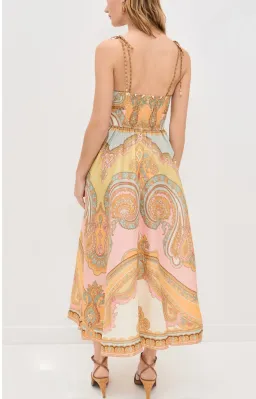 Zimmermann Maxine Picnic Midi Dress in Multi Paisley Size 2 / AU 12 for rent on The Volte - image 3