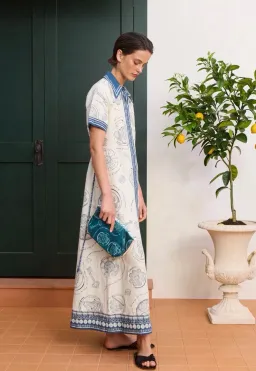 Alemais Lucky Shirt dress Linen Size 12 for rent on The Volte - image 2