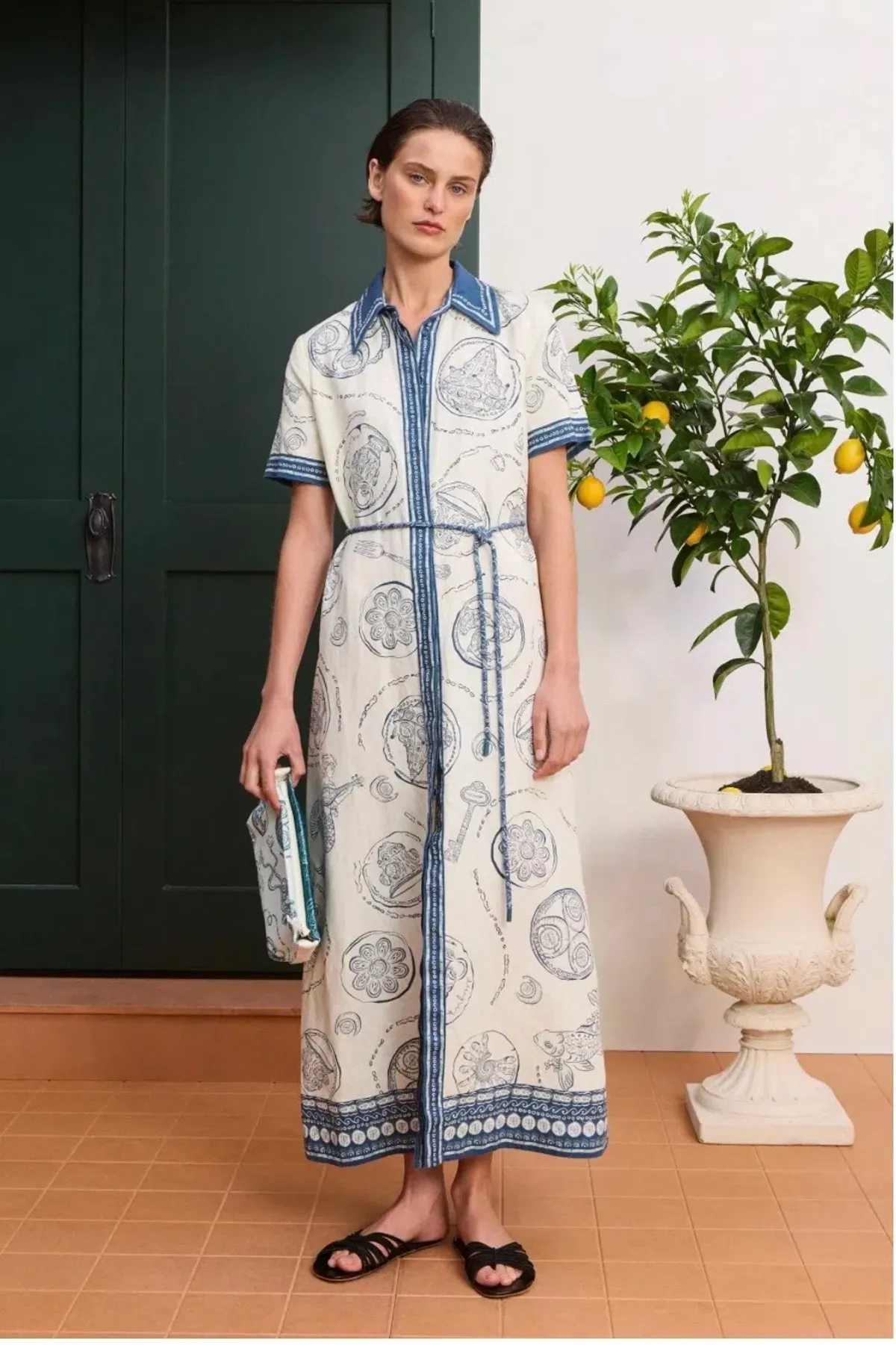 Alemais Lucky Shirt dress Linen Size 12 - Image 1