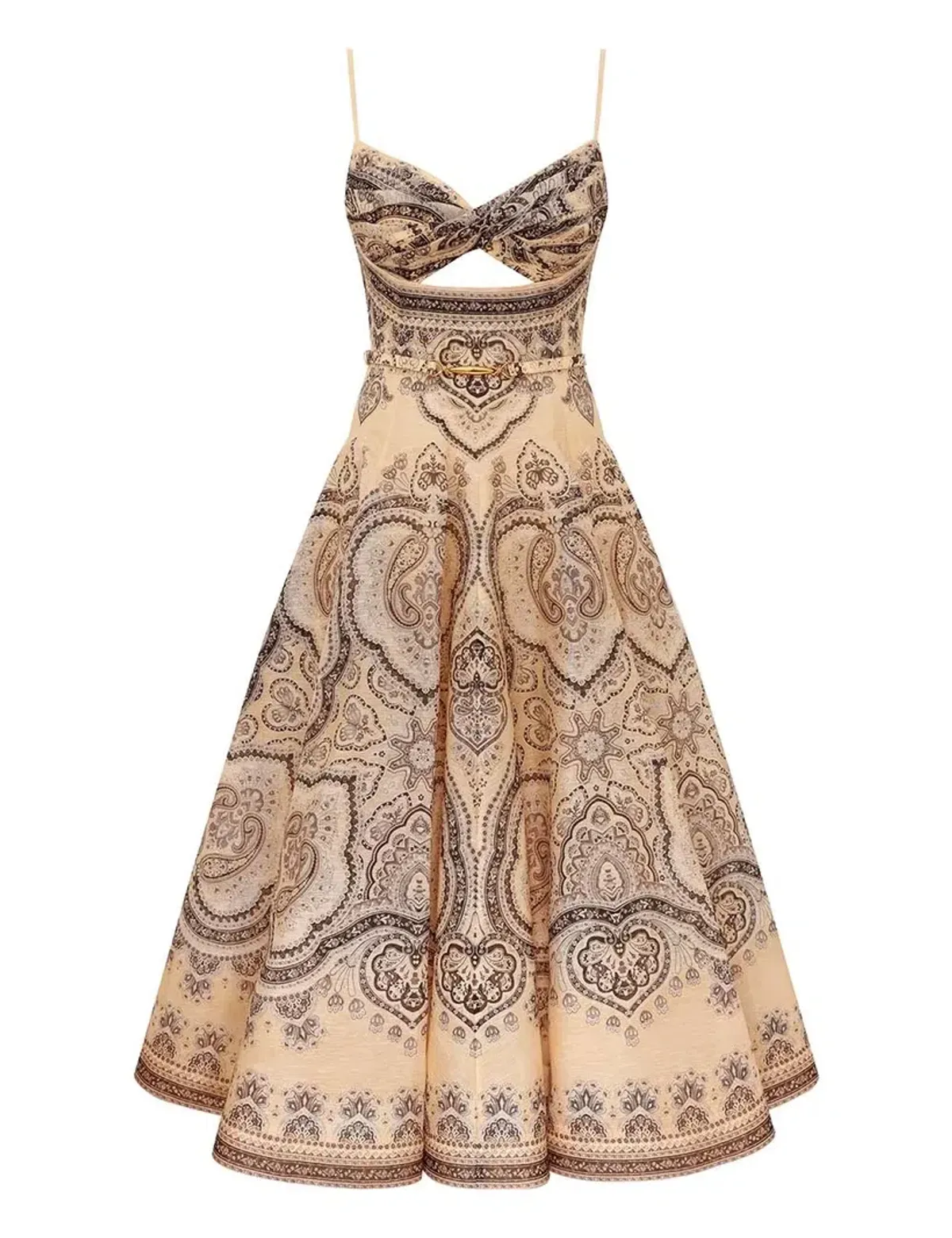 Zimmermann Luna Twist Midi Dress Size 0 - Image 1