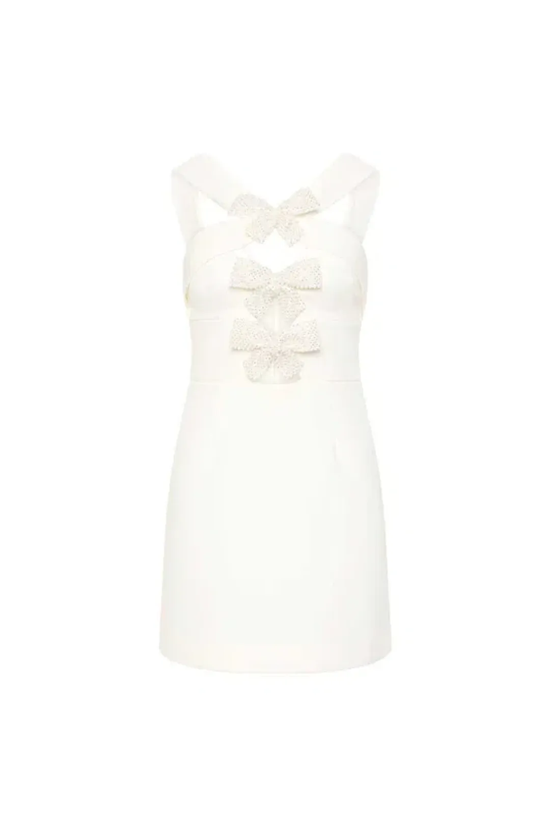🤍 New REBECCA VALLANCE Hermoine Mini Dress - Size 10 - White Hen's / Bridal Shower / Wedding Outfit 🤍 for rent on The Volte - main image