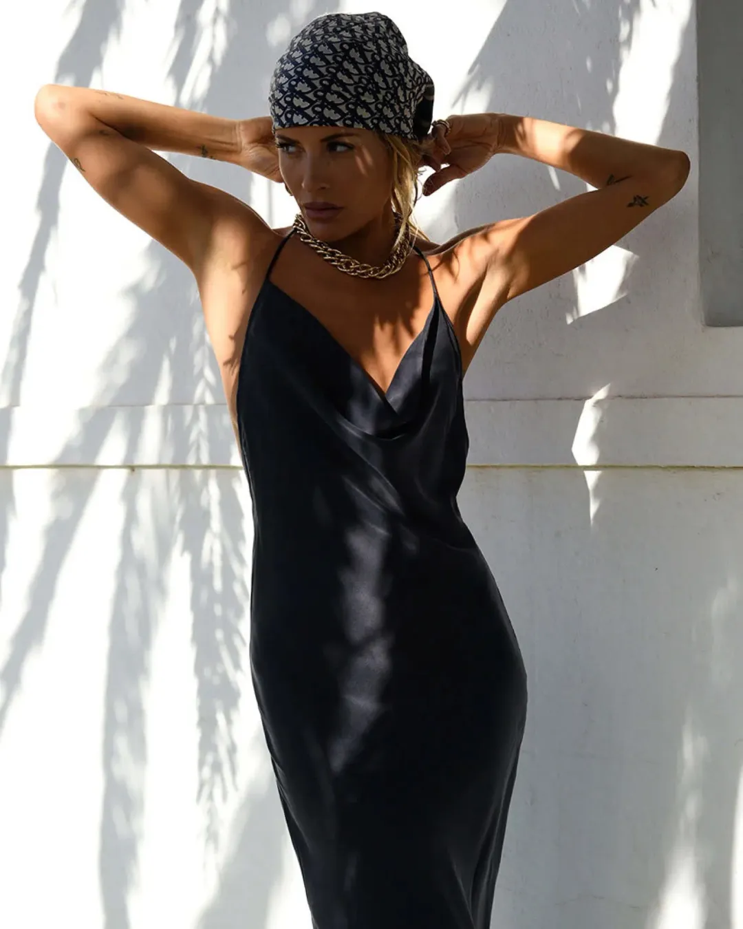 Rat & Boa Santi Dress Navy Size Small AU8/10 for rent on The Volte - main image