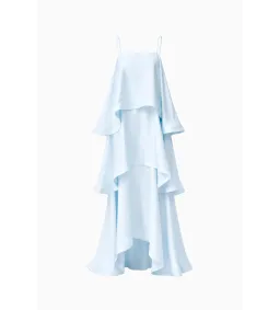 Elliatt Tilly Tiered Maxi Dress in Blue Size L/AU 12 for rent on The Volte - image 6