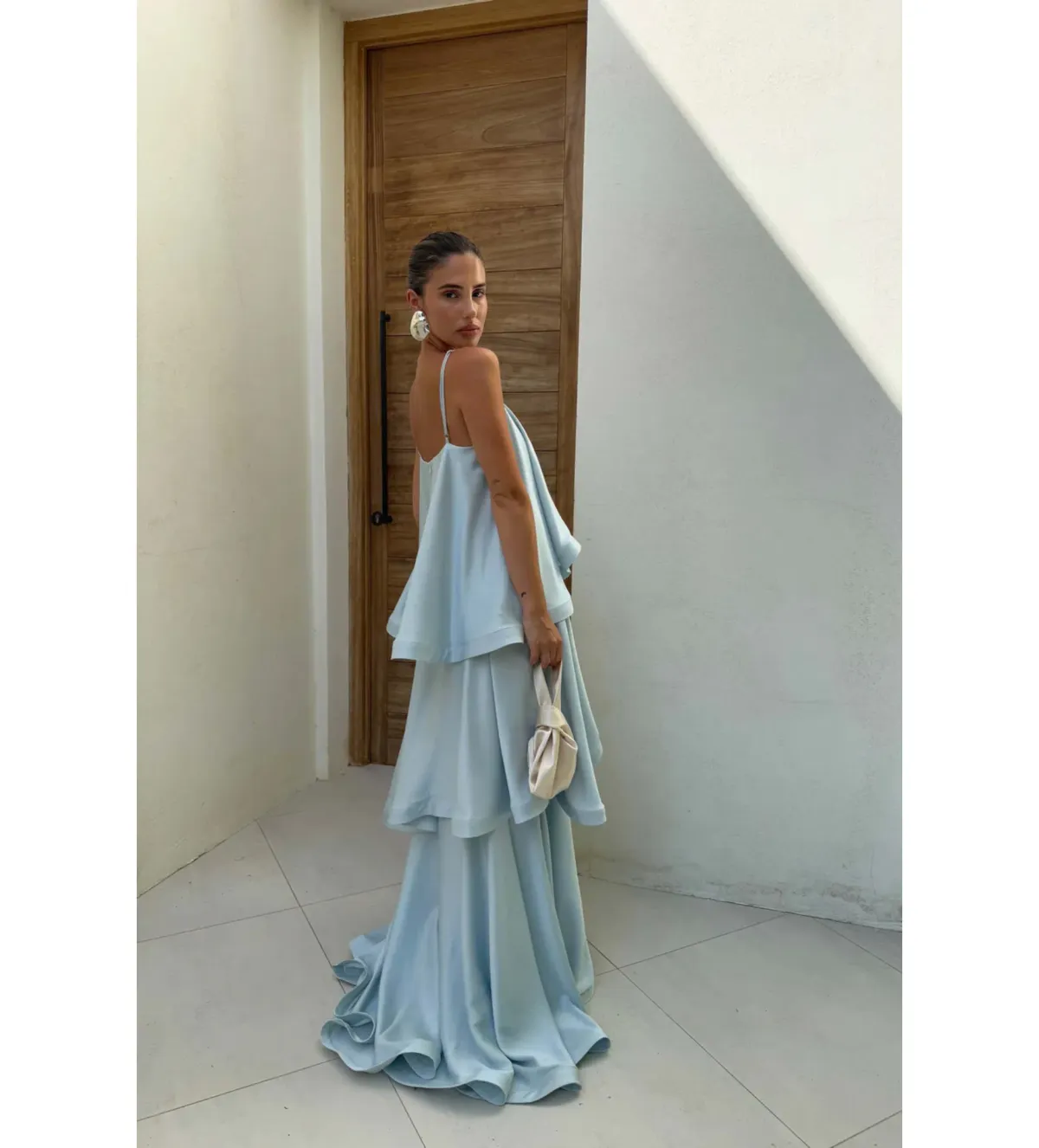 Elliatt Tilly Tiered Maxi Dress in Blue Size XXL/AU 16 - Image 4
