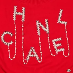 CHANEL Red Pearl Embellished Cashmere Sweater, 2021 for rent on The Volte - image 2