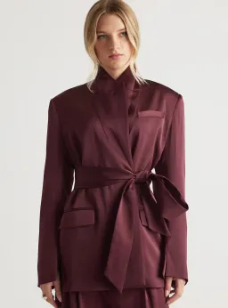 Sadie Satin Wrap Suit for rent on The Volte - image 4