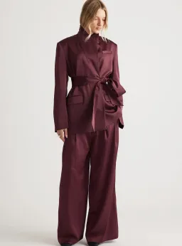 Sadie Satin Wrap Suit for rent on The Volte - image 3