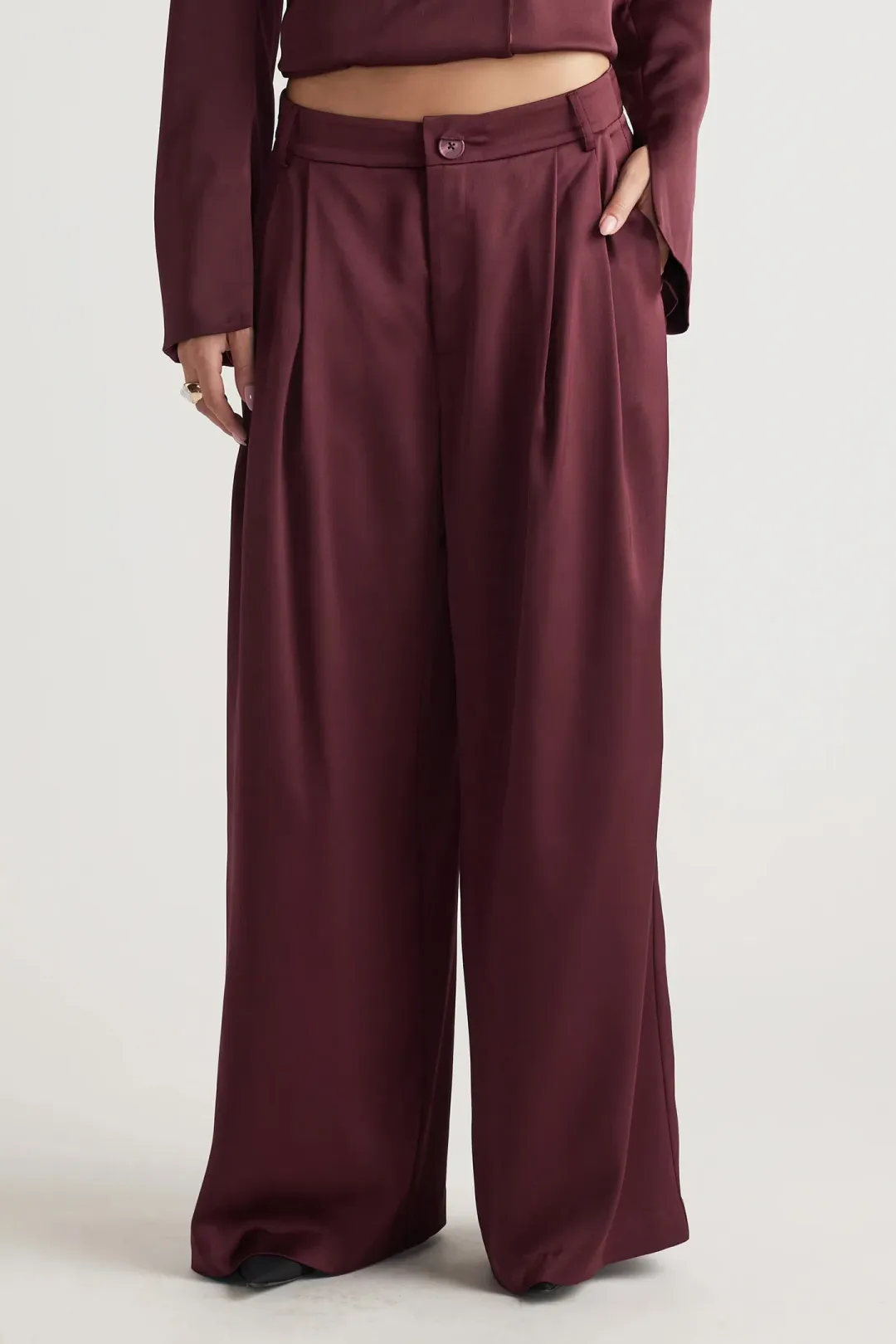 Sadie Satin Wrap Suit for rent on The Volte - main image