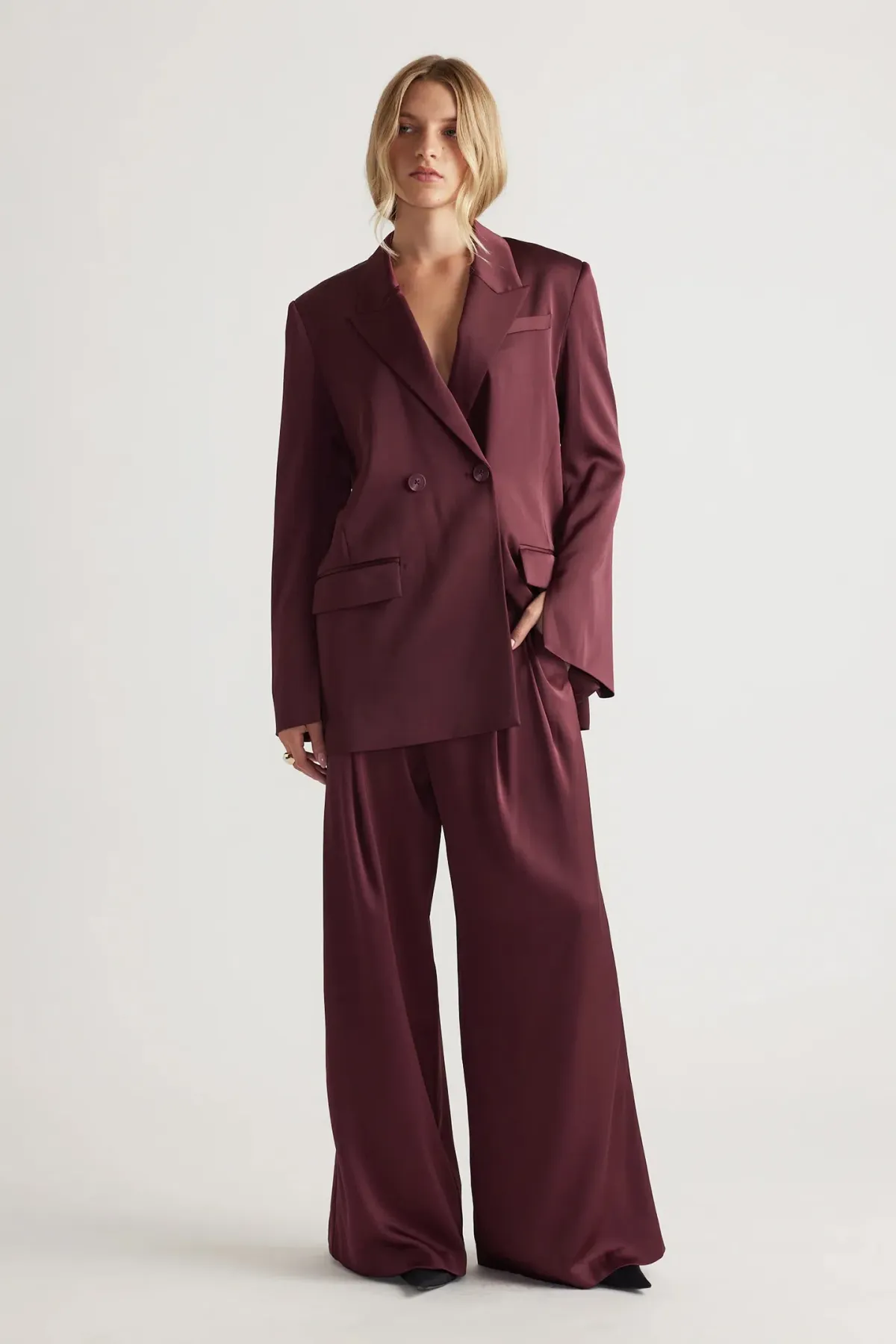 Sadie Satin Wrap Suit - Image 1