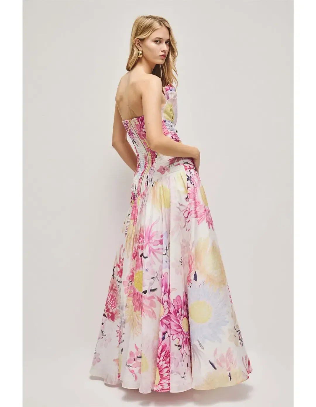 🌸New AJE Reflector Gown - Size 12 - Native Floral Pink - Sleeveless Formal Maxi Dress 🌸 for rent on The Volte - main image