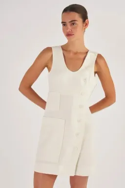 Oroton Button Up Mini Dress for rent on The Volte - image 1
