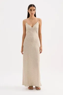 Nude Lucy Cosmos Cupro Slip Dress for rent on The Volte - image 1