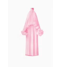 Elliatt Poppy Cape Gown in Pink Size S/AU 8 for rent on The Volte - image 5