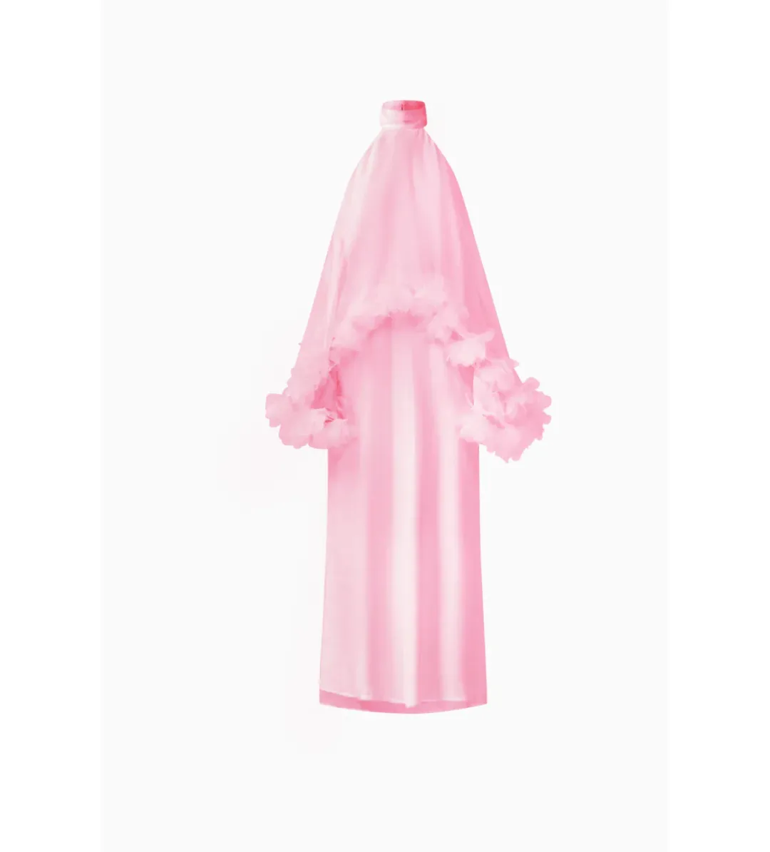 Elliatt Poppy Cape Gown in Pink Size M/AU 10 for rent on The Volte - main image