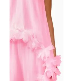 Elliatt Poppy Cape Gown in Pink Size L/AU 12 for rent on The Volte - image 4