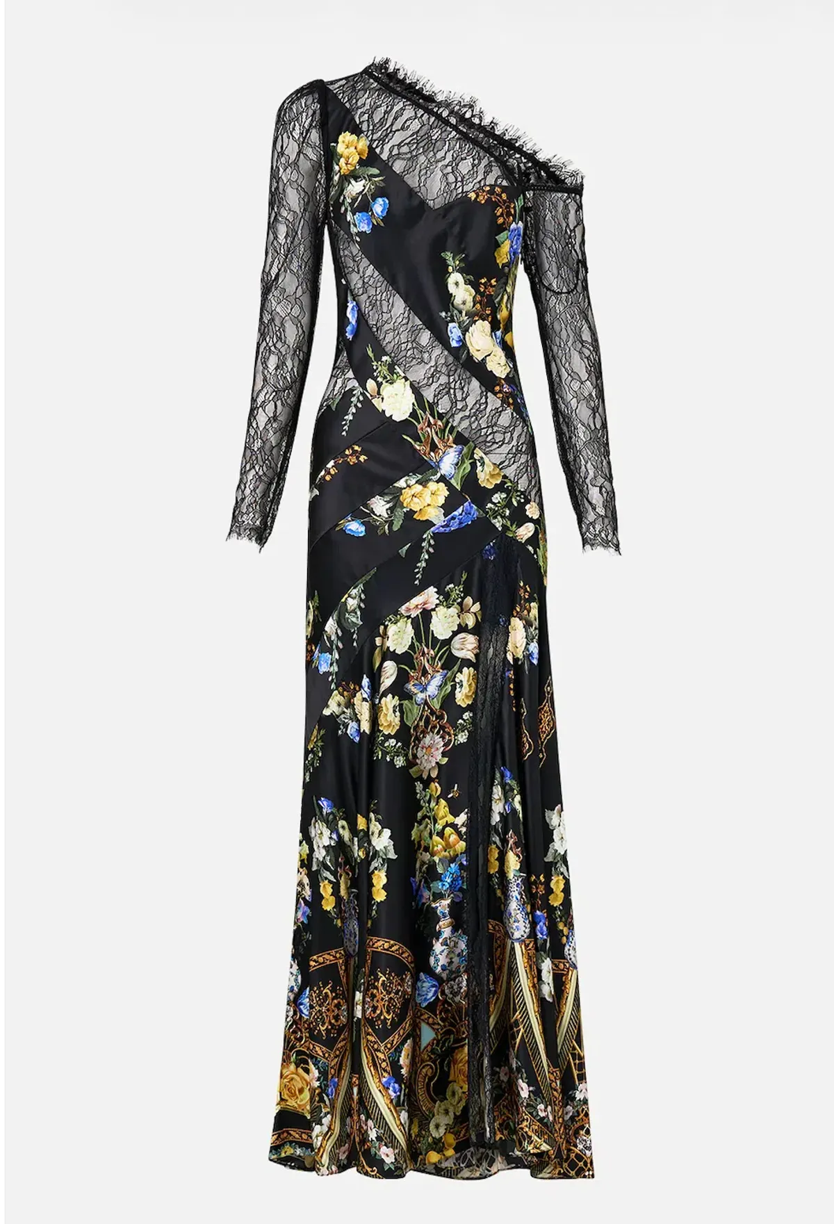 CAMILLA Lace Splice One Shoulder Dress Ottoman Elegance Multicoloured size XXS - Image 20