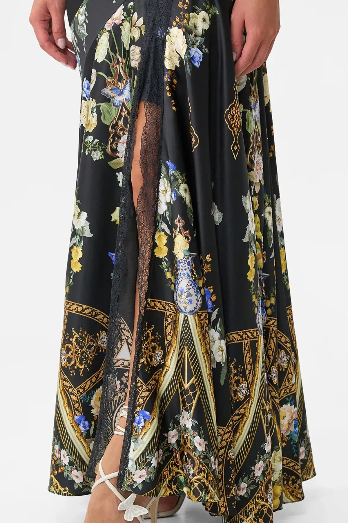 CAMILLA Lace Splice One Shoulder Dress Ottoman Elegance Multicoloured size XXS - Image 4