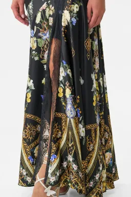 CAMILLA Lace Splice One Shoulder Dress Ottoman Elegance Multicoloured size XXS for rent on The Volte - image 4