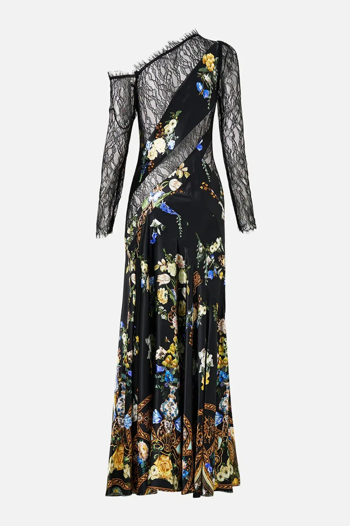 CAMILLA Lace Splice One Shoulder Dress Ottoman Elegance Multicoloured size XXS - Image 8