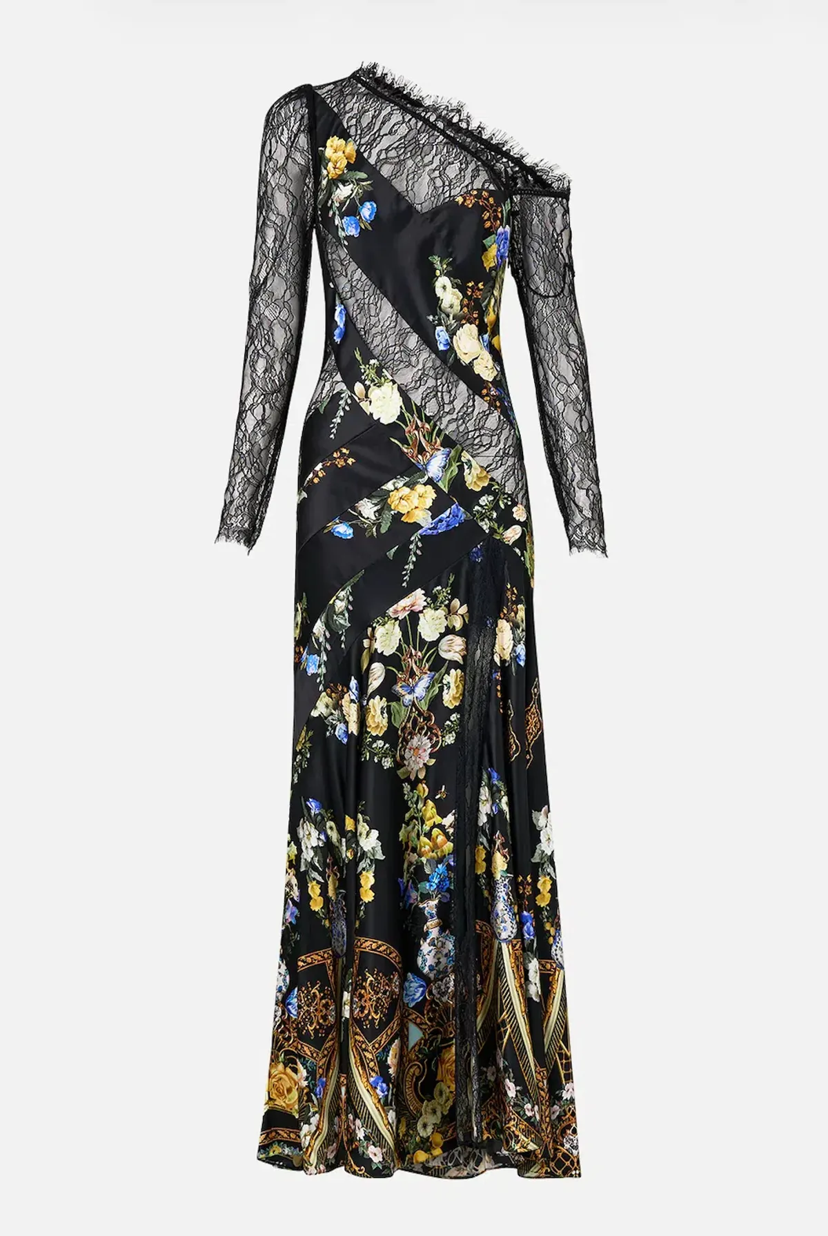 CAMILLA Lace Splice One Shoulder Dress Ottoman Elegance Multicoloured size XXS - Image 18
