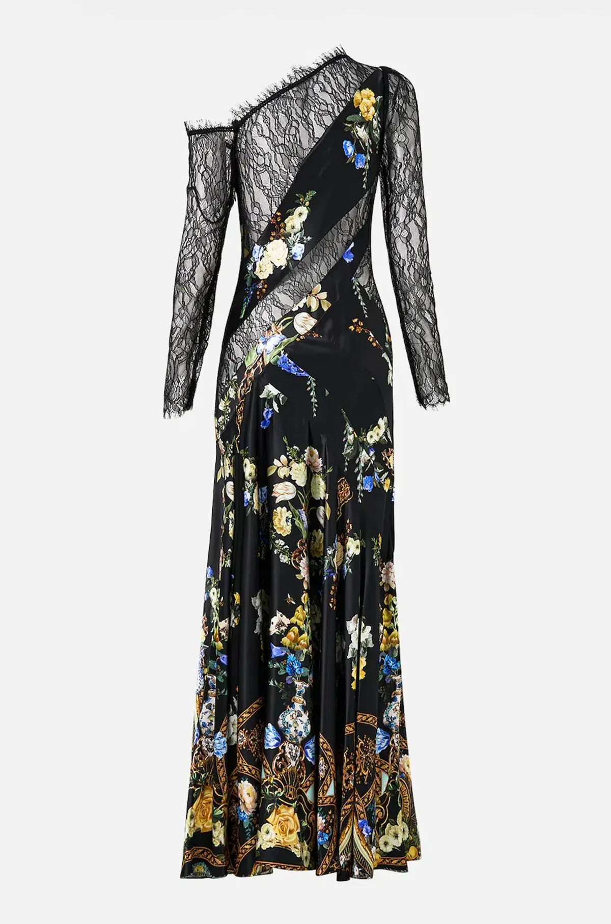 CAMILLA Lace Splice One Shoulder Dress Ottoman Elegance Multicoloured size XXS - Image 12