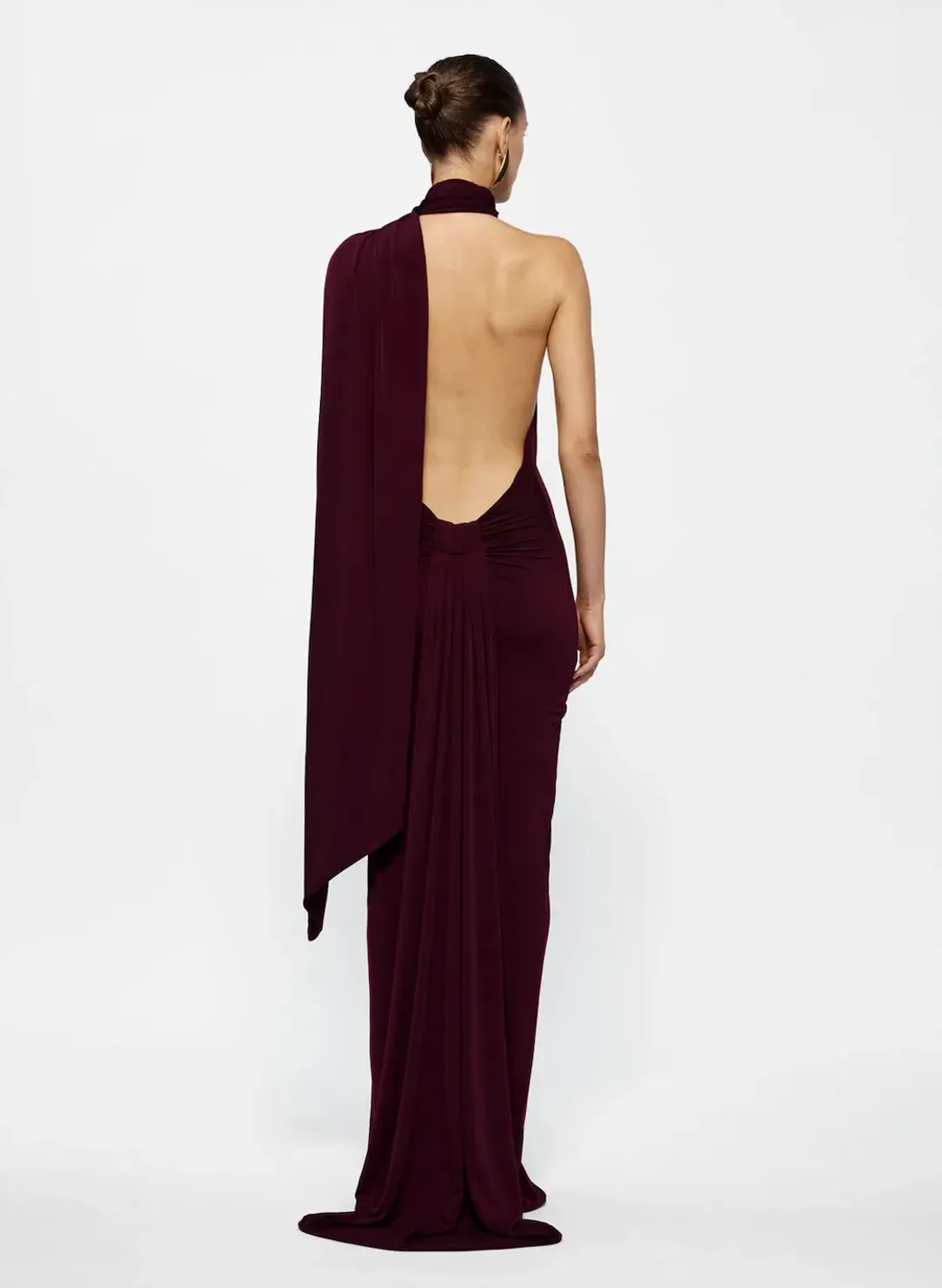 EFFIE KATS Haven Dress - Black Cherry size XS for rent on The Volte - main image