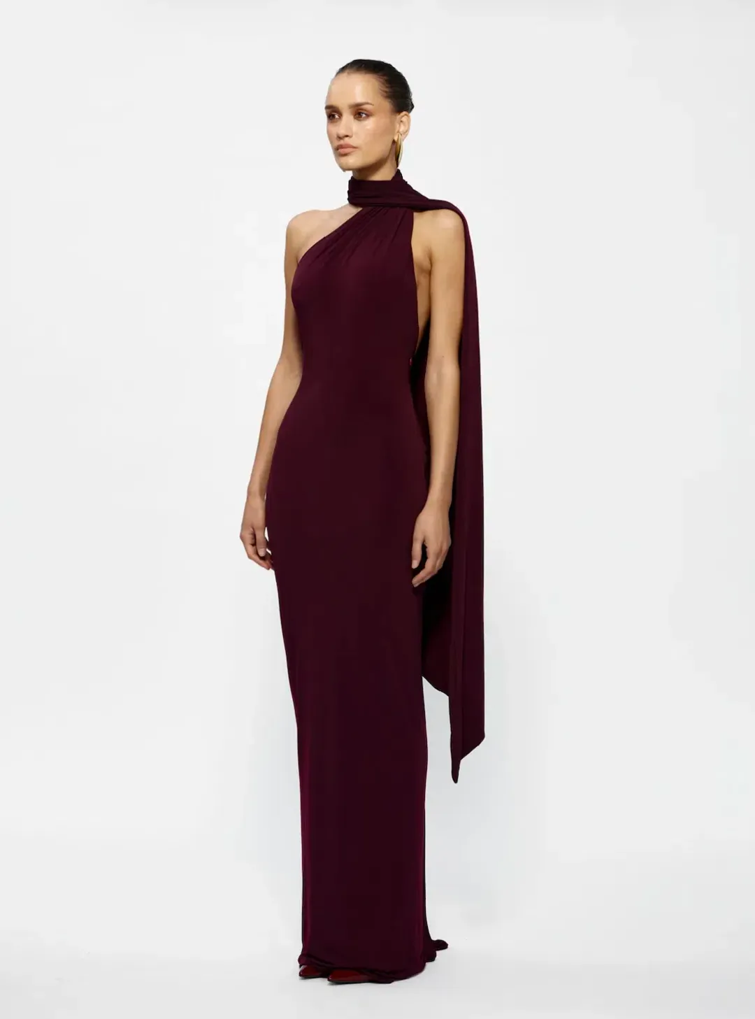 EFFIE KATS Haven Dress - Black Cherry size XS for rent on The Volte - main image