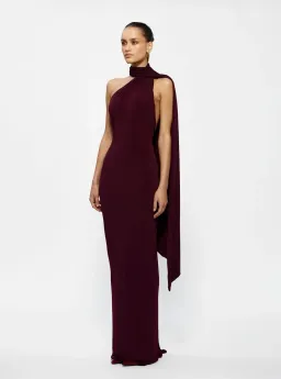 EFFIE KATS Haven Dress - Black Cherry size XS for rent on The Volte - image 1