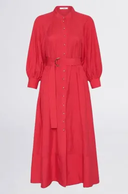 Sheike Piper Midi Dress in Watermelon Red Size 14 XL for rent on The Volte - image 2
