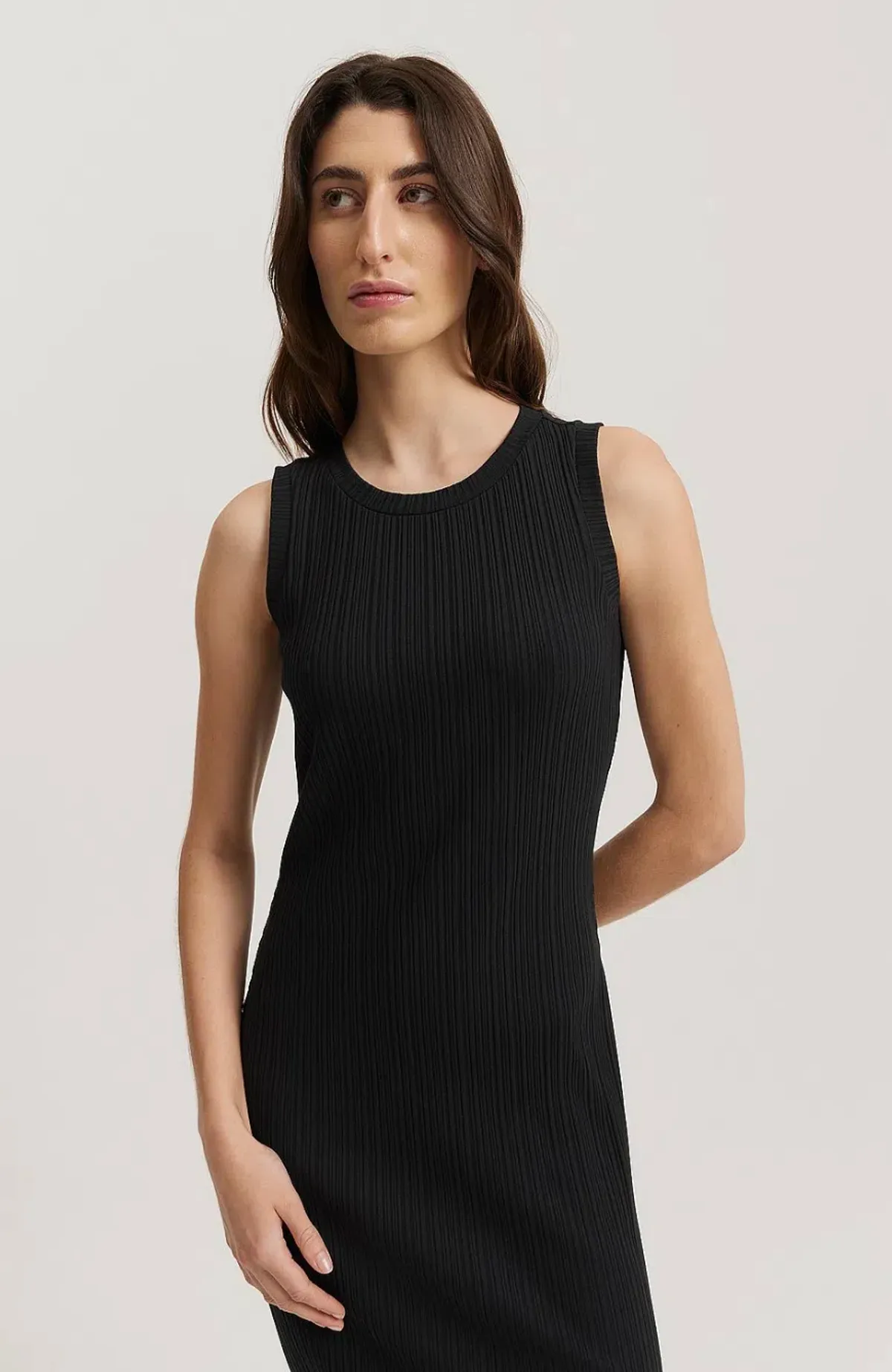 Country Road Black Rib Tank Dress - Image 1
