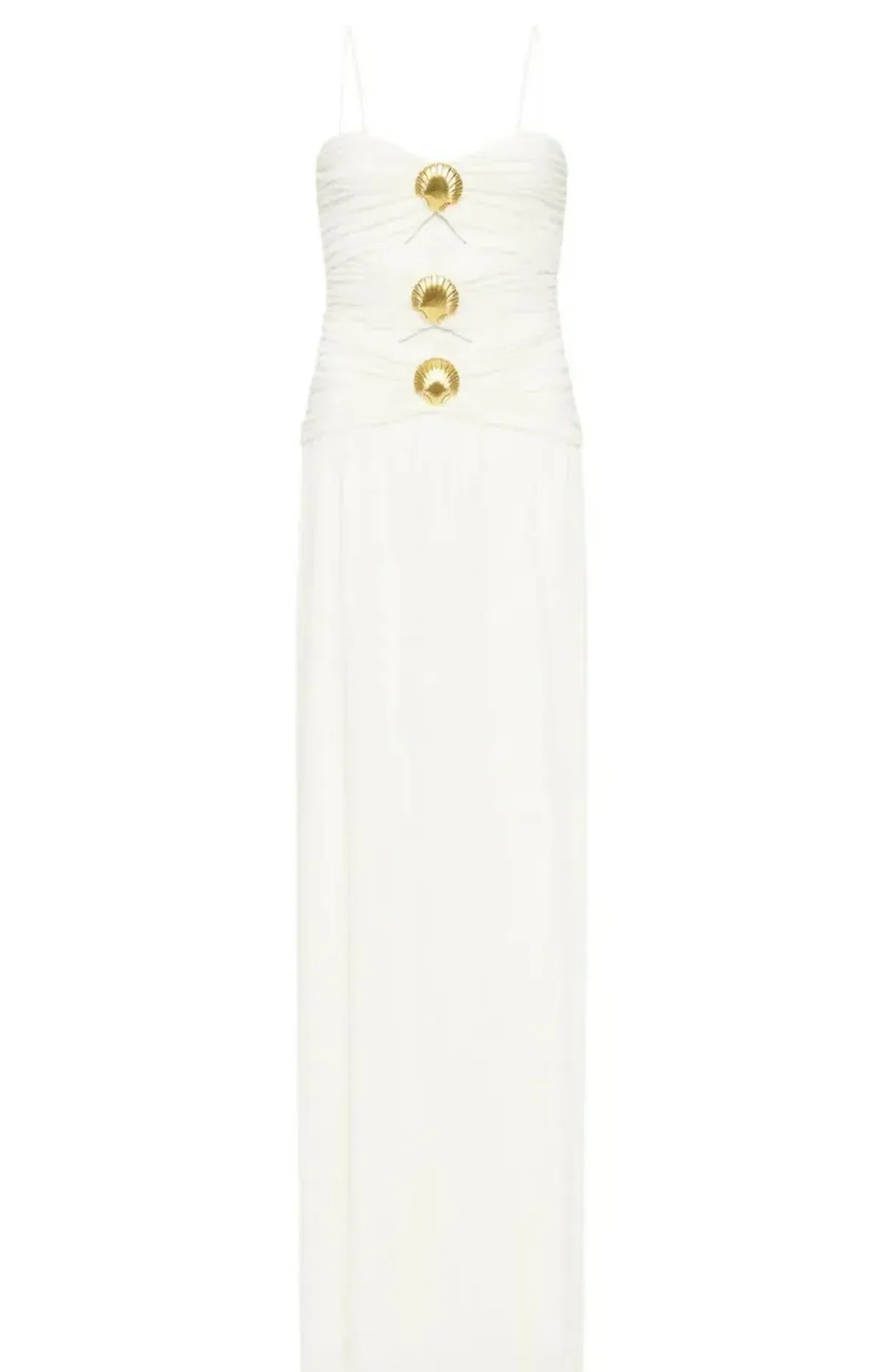🤍BRAND NEW - REBECCA VALLANCE Guinevere Strap Gown- Size 12 – Ivory White Maxi Dress with Gold detail🤍 - Image 2