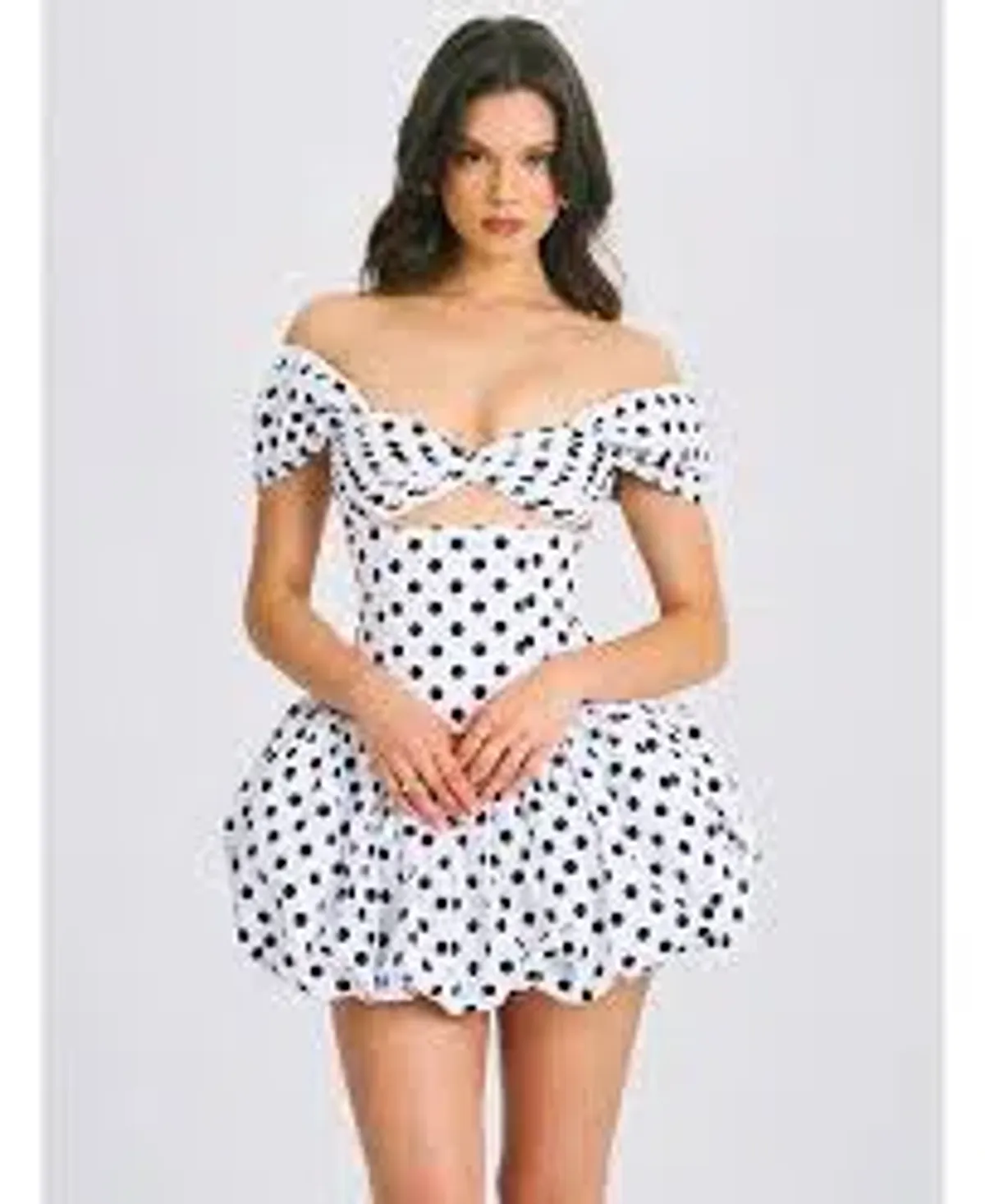 Miss circle umika polka dot dress - Image 1