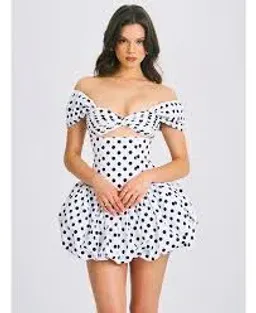 Miss circle umika polka dot dress for rent on The Volte - image 1